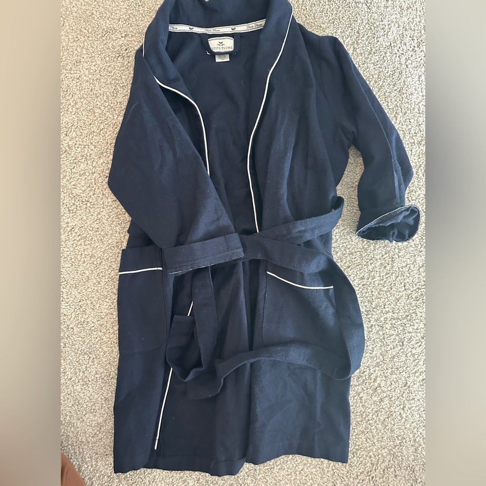 Kids Navy Blue Pajama Robe